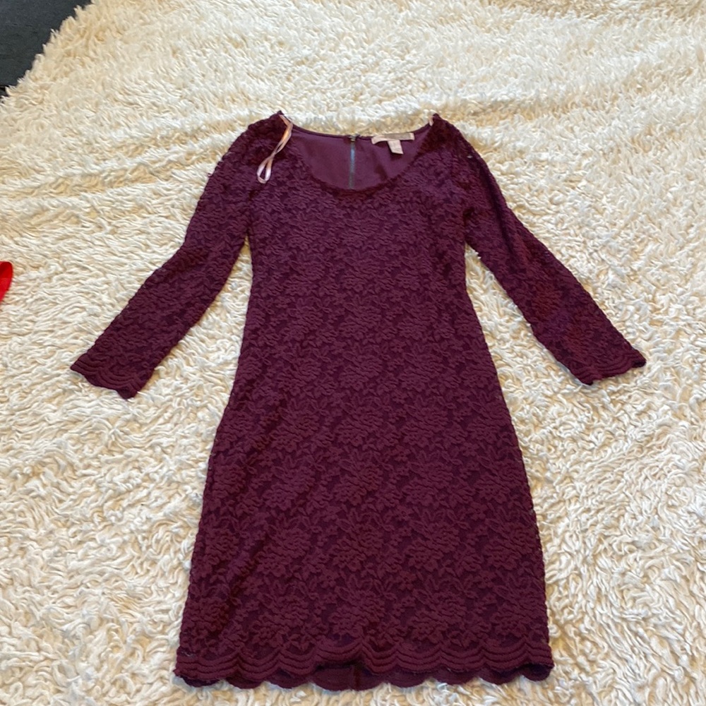 Body con dark purple dress